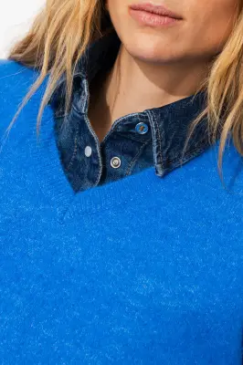 Pull col V Femme — photo 5