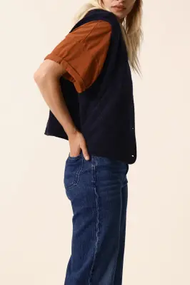 Veste maille sans manches Zlata Marine — photo 5
