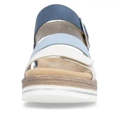 Sandales Remonte D0Q55-14 Bleu Marine - Velcro Boucle Grande Pointure Femme — photo 4