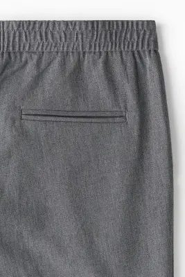 Pantalon chic Slim Fit - Gris foncé — photo 1