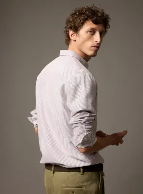 Chemise College White/Raisin — photo 3