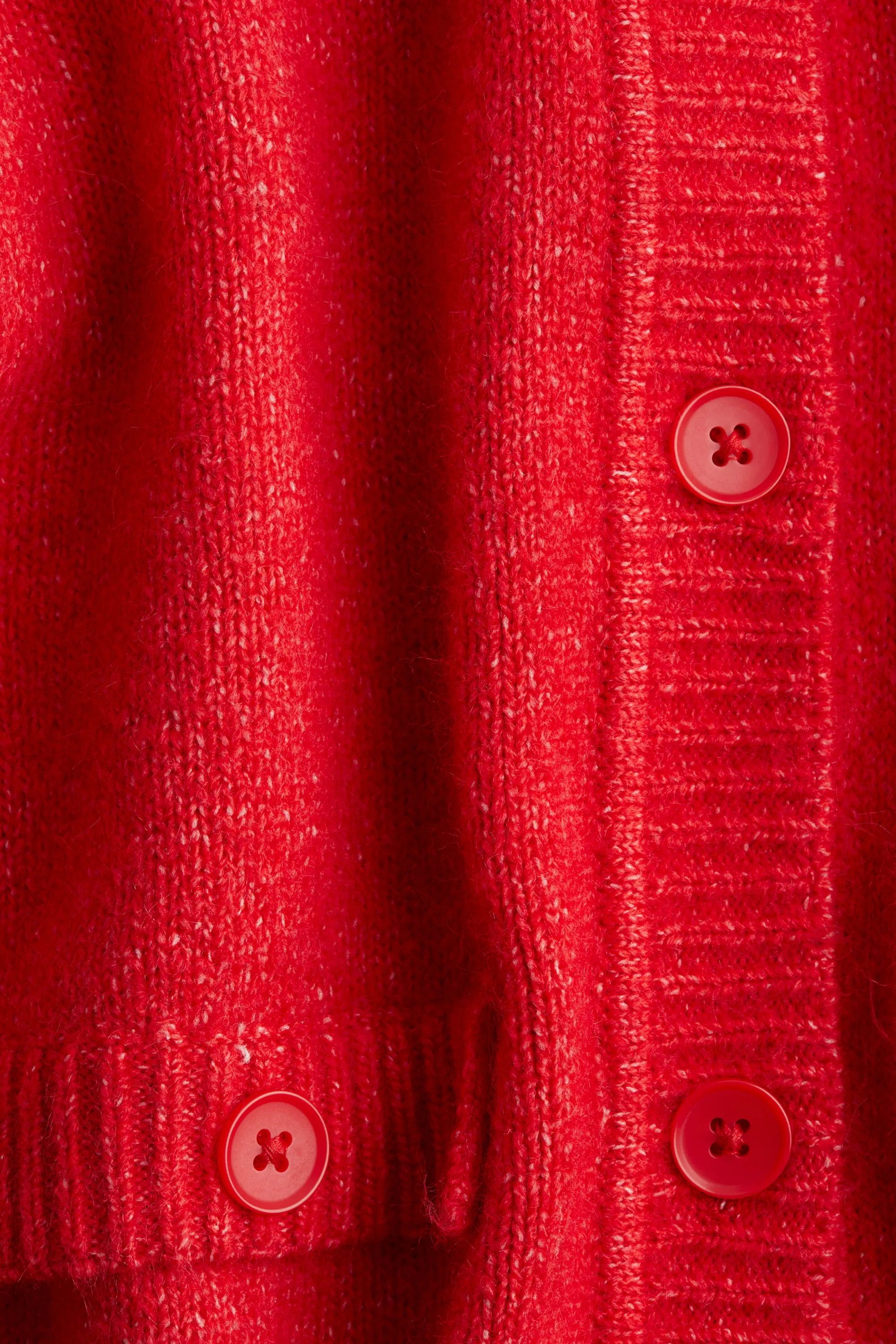 Gilet à manches courtes - Rouge chiné