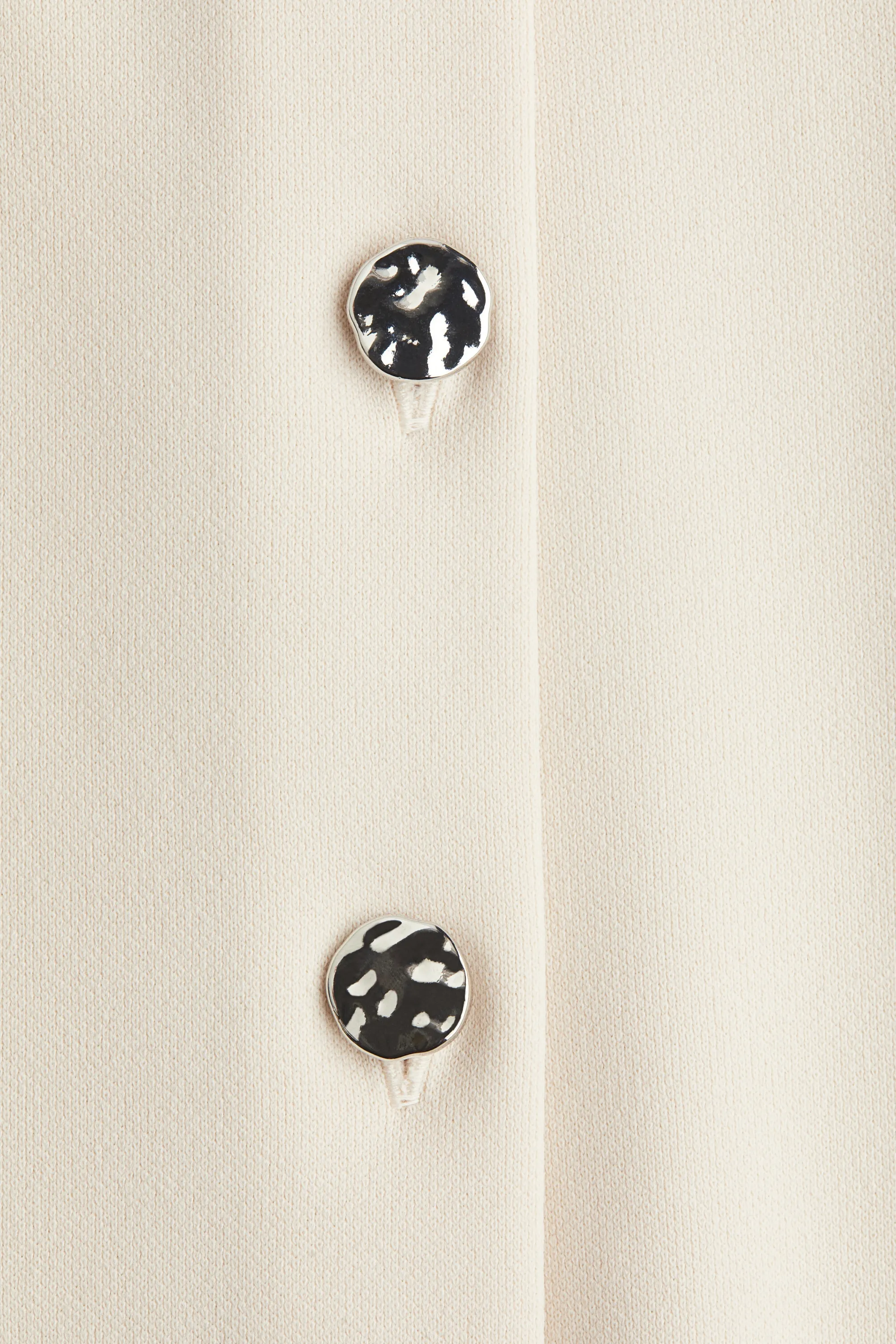 Gilet sans manches en interlock - Crème