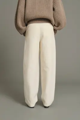 PANTALON BAPTISTE ÉCRU — photo 4