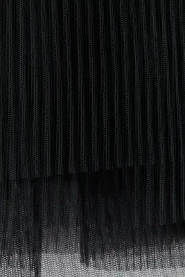 Robe bandeau en tulle - Noir — photo 4