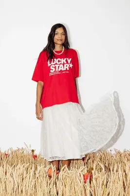 T-shirt à message lucky star — photo 3
