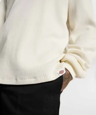 DICKIES TEE SHIRT WAFFLE ML Beige — photo 4