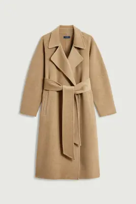 MANTEAU HARVARD CAMEL CHINÉ — photo 5