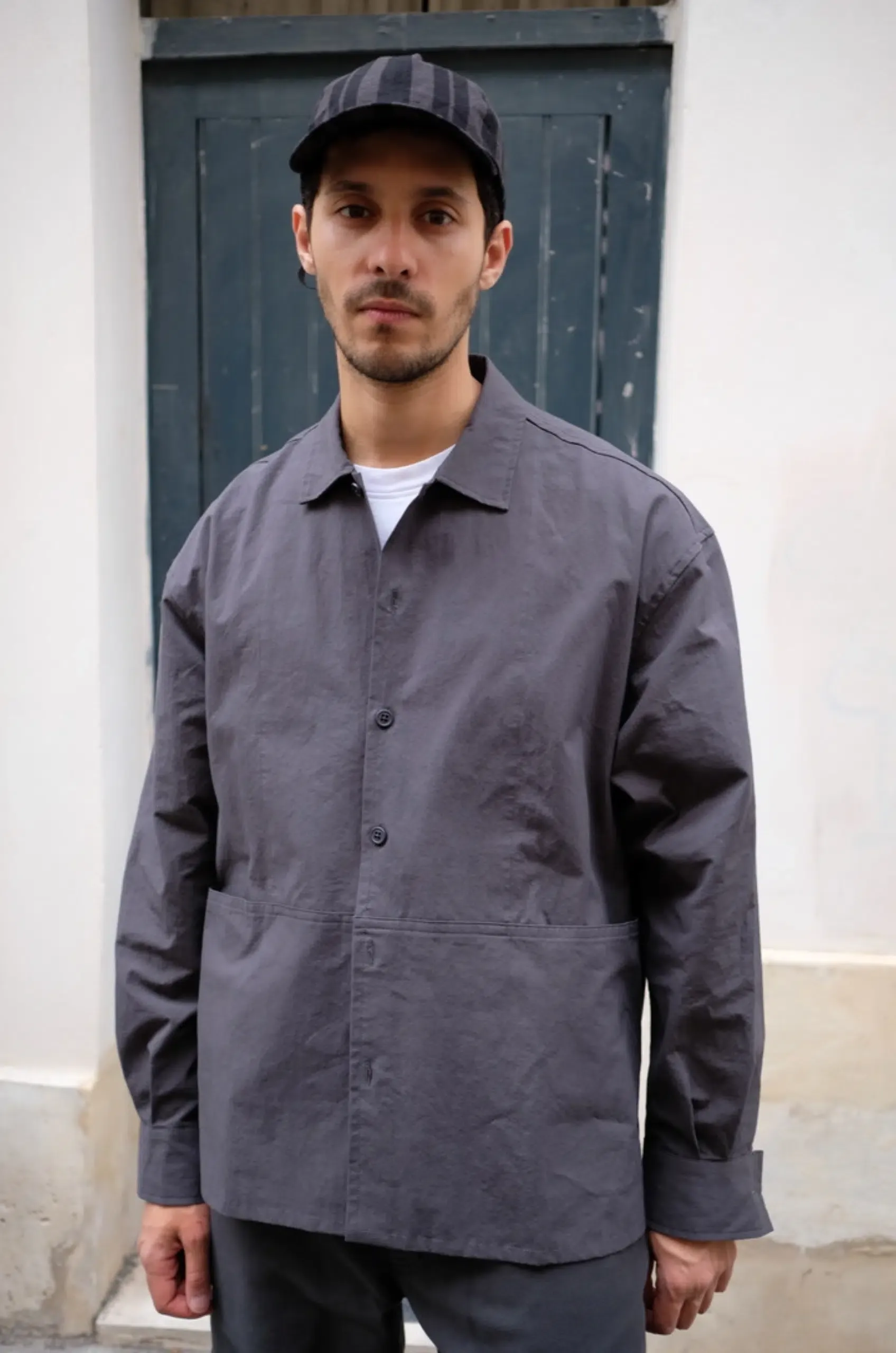 MAN-TLE – R21 SHIRT 5 SHOP SHIRT – COAL WEATHER
