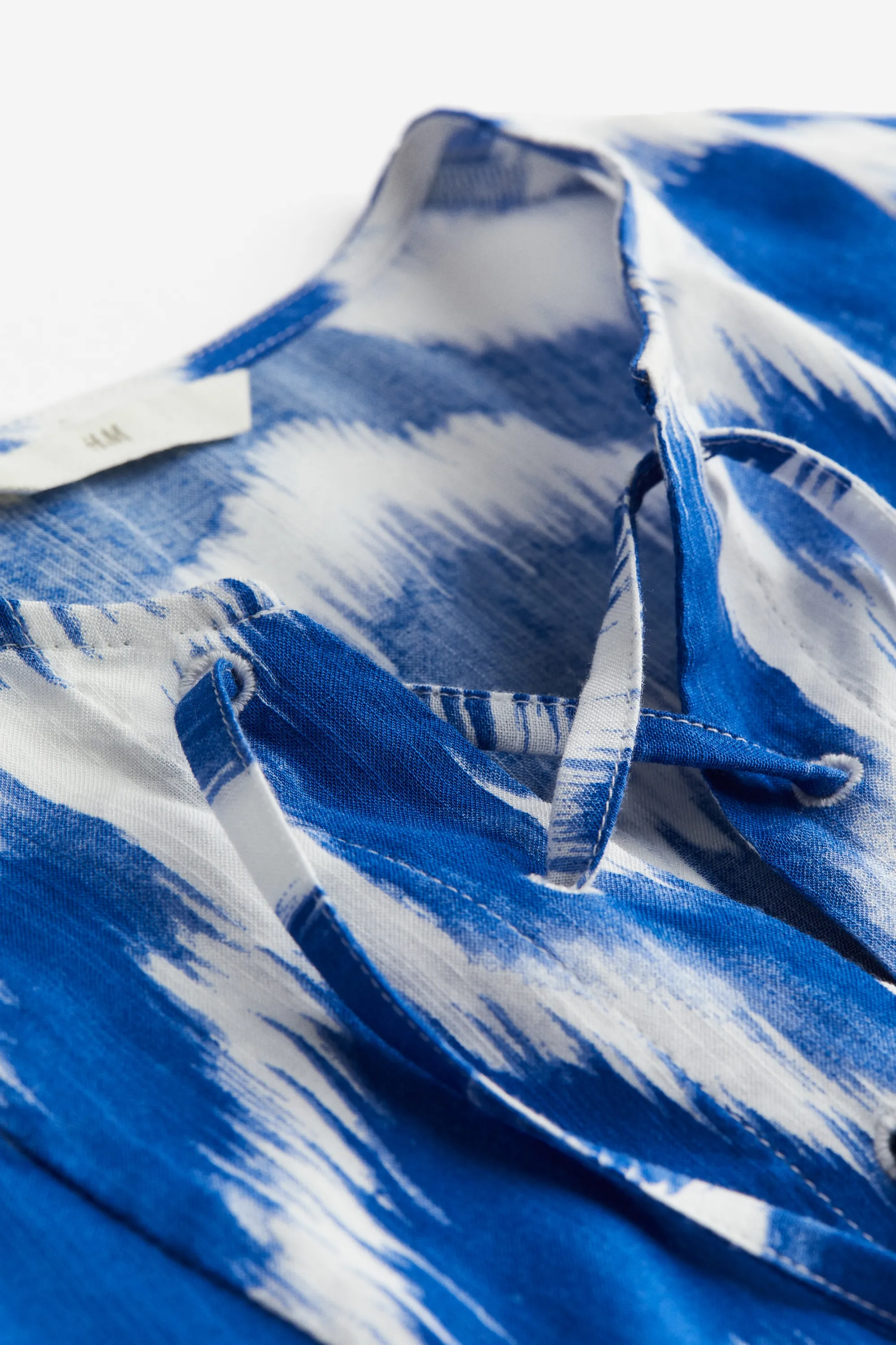 Robe avec laçage - Bleu vif/motif