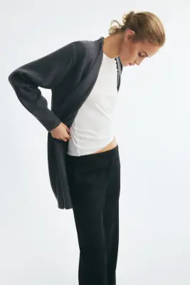 Gilet long - Gris foncé — photo 2