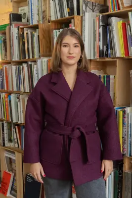 Manteau Yoko - prune — photo 2
