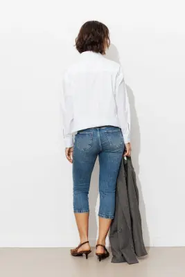 Pantacourt Capri en jean Femme — photo 4