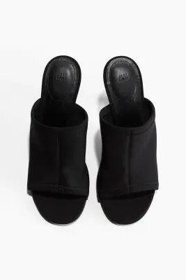 Sandales à talon - Noir — photo 3