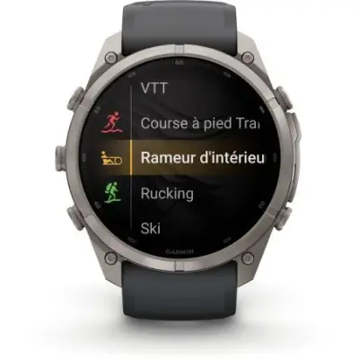 Garmin Fenix 9  Pro InReach amoled 51mm Sapphire Titane bracelet graphite/noir 010-04337-21 — photo 2