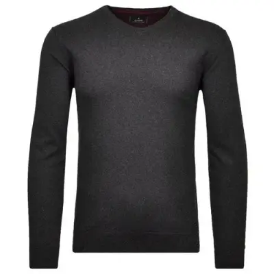 RAGMAN PULL COL V GRANDE LONGUEUR Anthracite — photo 1