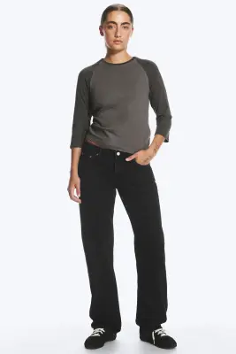 Top raglan à manches trois-quarts - Taupe foncé — photo 2