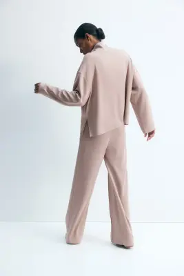 MAMA Ensemble 2 pièces top et pantalon - Taupe clair — photo 3