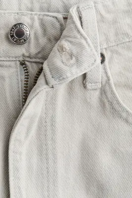 Barrel High Waist Jeans - Gris denim clair — photo 5