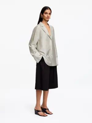 Blazer-chemise tailleur - Taupe — photo 1