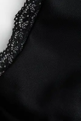 Body dos nu avec dentelle - Noir — photo 3