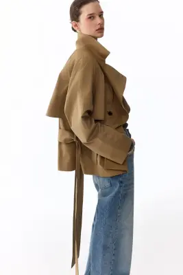 Trench-coat court - Beige — photo 2