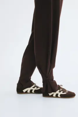 Pantalon chic avec jambes barrel - Beige clair — photo 2