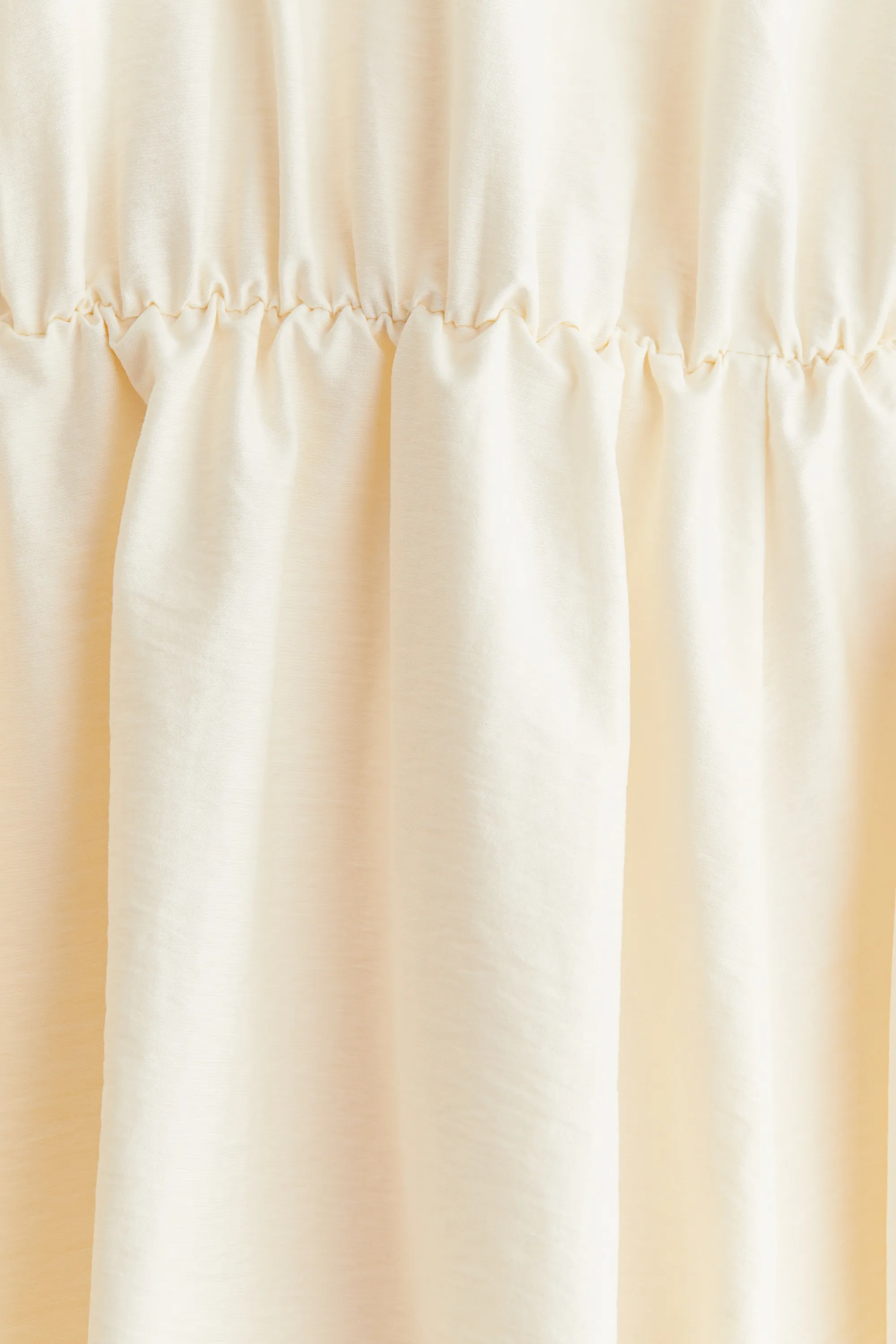 Robe avec jupe à effet boule - Crème