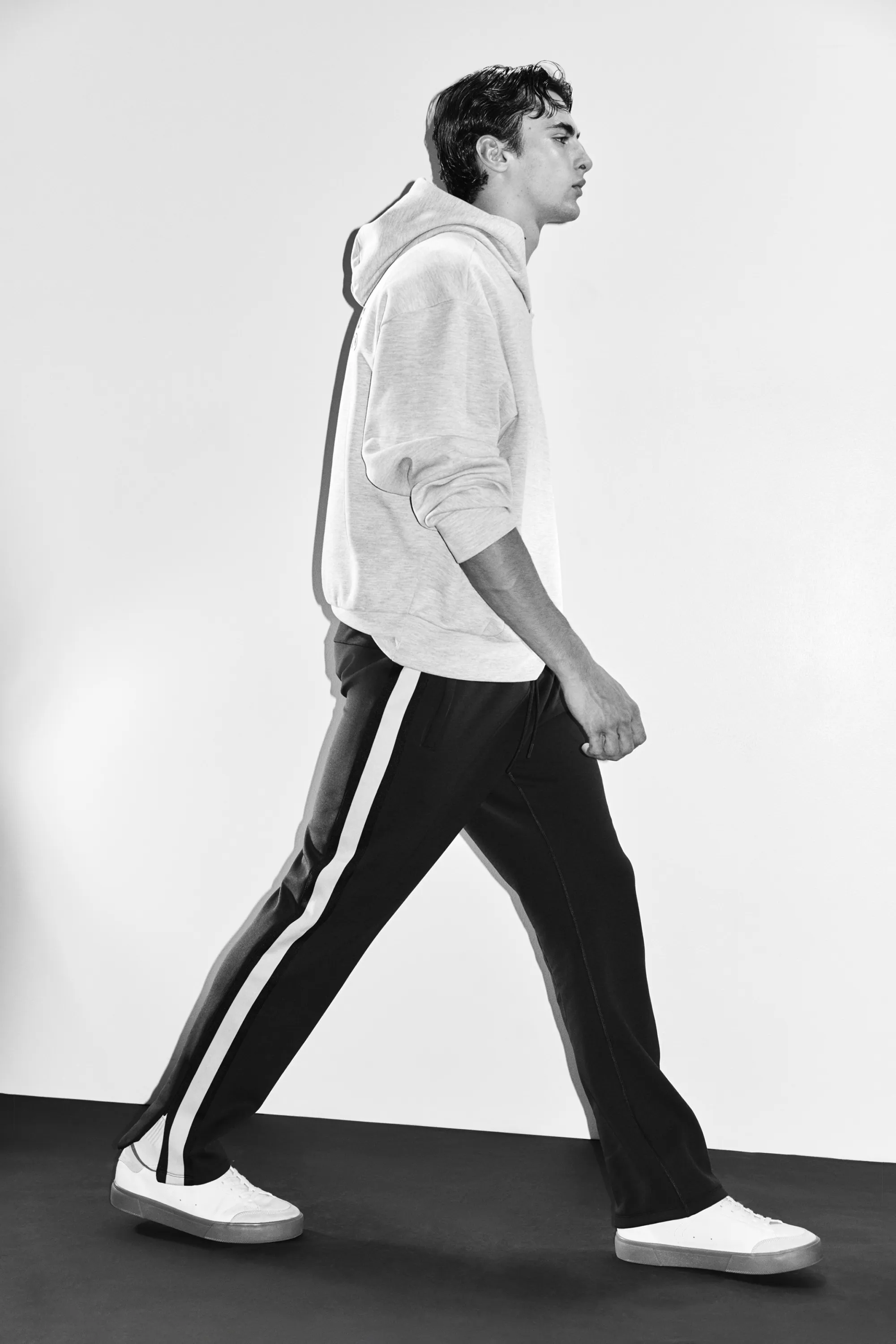 Pantalon de survêtement Regular Fit DryMove™ - Bleu marine/crème