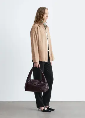 Pantalon habillé à plis marqués - Noir — photo 4