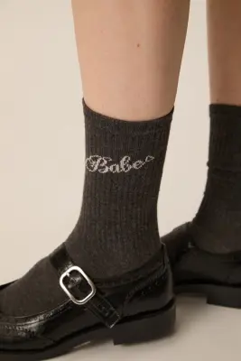Chaussettes Oscar Anthracite — photo 3
