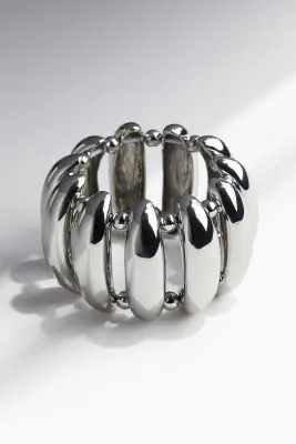 Bracelet large - Argenté — photo 1
