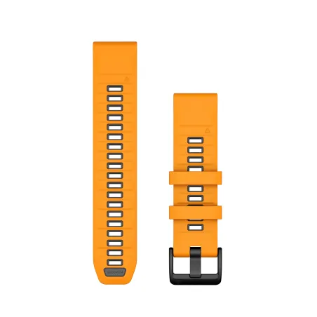 Bracelet Garmin Quickfit 22mm silicone orange / graphite 010-13392-01