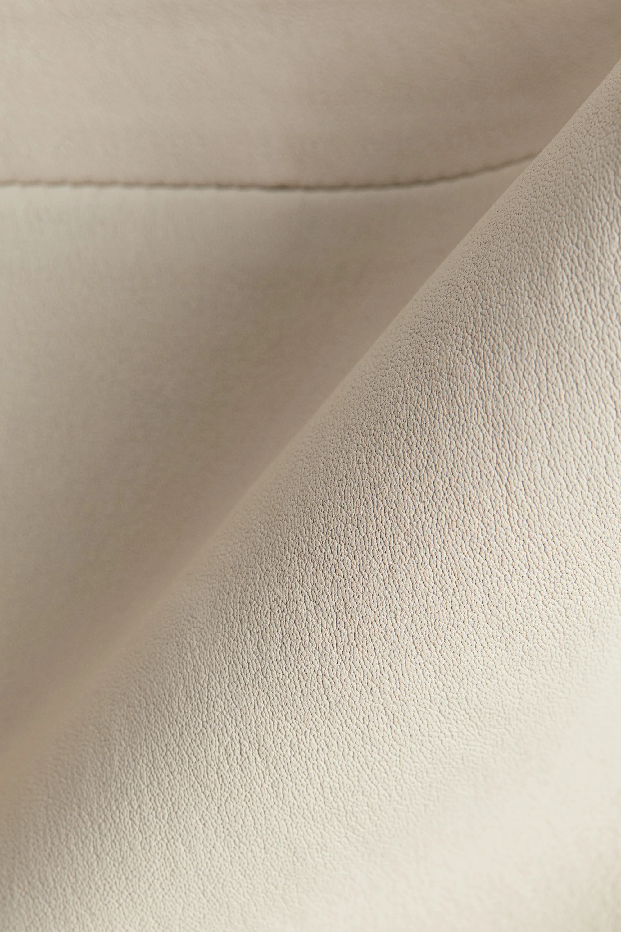 Pantalon slim en cuir - Beige clair