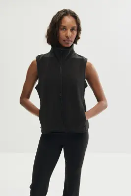 Fleece sports gilet - Noir — photo 1