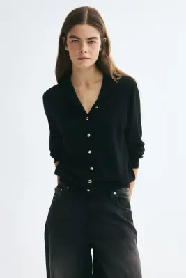 Gilet à col cheminée - Noir — photo 2