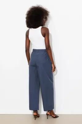 Pantalon large en toile — photo 4