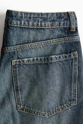 Baggy Low Waist Jeans - Bleu denim foncé — photo 5