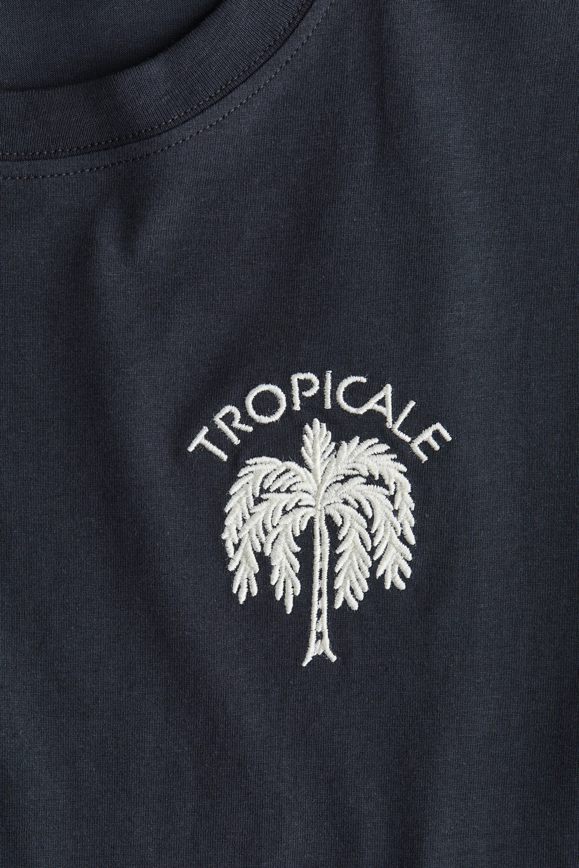 T-shirt imprimé - Gris foncé/Tropicale