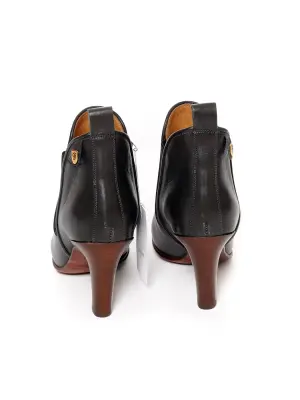 Bottines à talon PIPER low boots en cuir noir Px boutique 640€ Taille 36,5 — photo 4