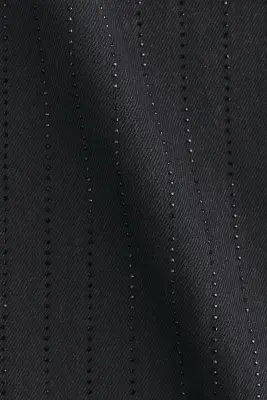 Robe ornementée en denim - Noir — photo 4