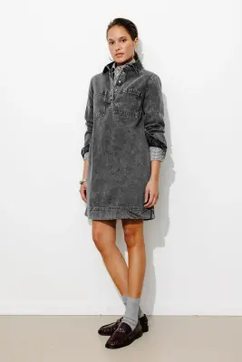 Robe courte en jean Femme — photo 2