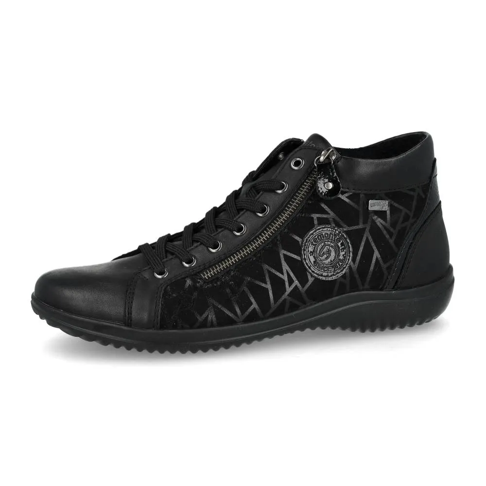 Baskets Remonte D1E72-00 Noires - Lacets Grande Pointure Femme