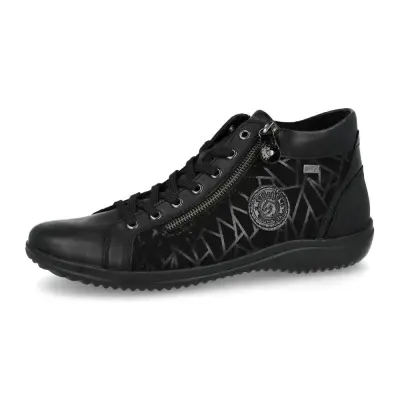 Baskets Remonte D1E72-00 Noires - Lacets Grande Pointure Femme — photo 1