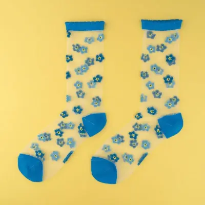 Chaussettes transparentes Myosotis Coucou Suzette — photo 1