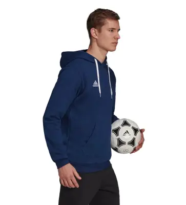 ADIDAS SWEAT CAPUCHE GRANDE LONGUEUR Marine — photo 5