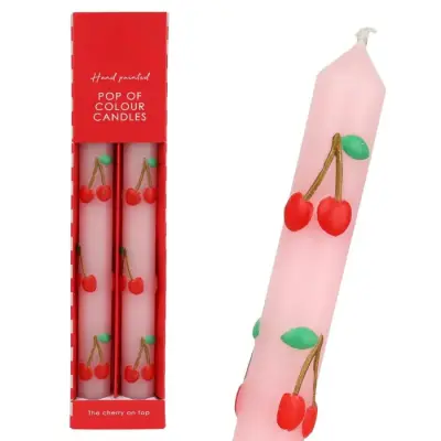 Set de 2 Bougies Cerises — photo 1