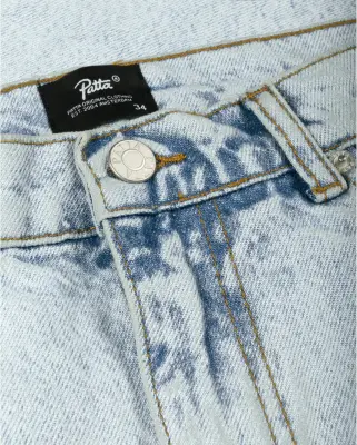 Light Wash Denim Shorts Light Blue Denim — photo 5