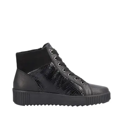 Bottines Remonte R7997-01 Noires - Zip Boucle Grande Pointure Femme — photo 3