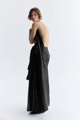 Pantalon chic en laine - Gris foncé — photo 3